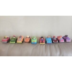 Fisher Price Little People Little Wheelies Lot Of 10 Dino Truck